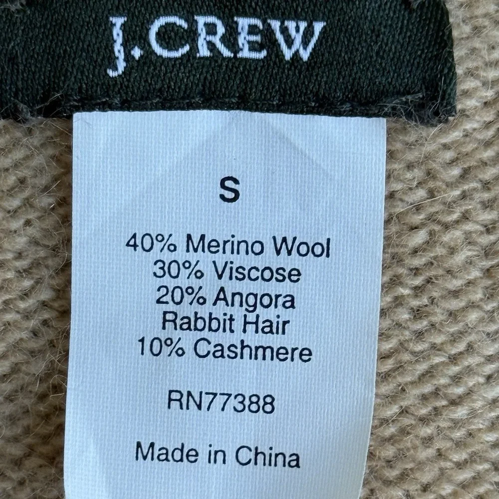 J.Crew Vintage Cardigan Merino Wool/ Angora / Cashmere Argyle Preppy Academia S - Picture 12 of 15